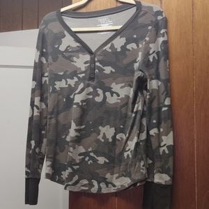 Camo waffle knit